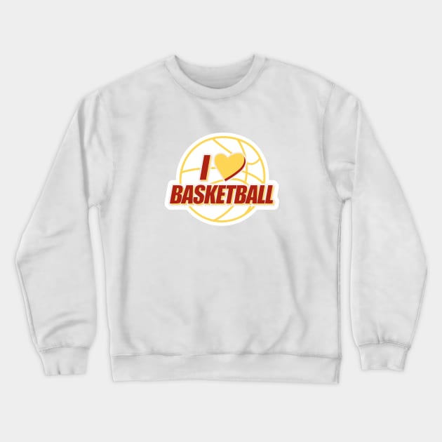 I Heart Basketball Crewneck Sweatshirt by Hayden Mango Collective 